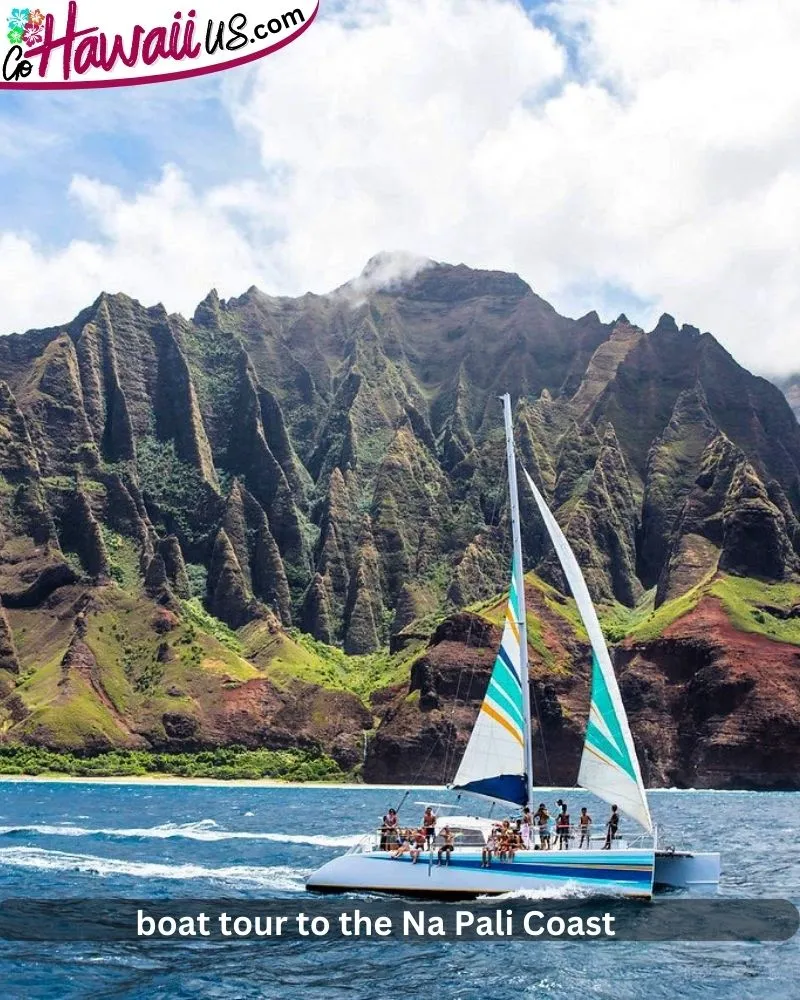 Take a boat tour to the Na Pali Coast