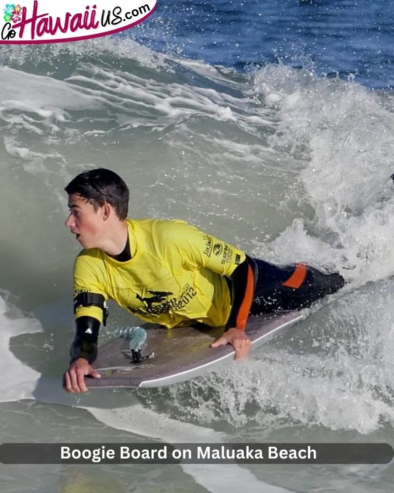 Boogie Board on Maluaka Beach