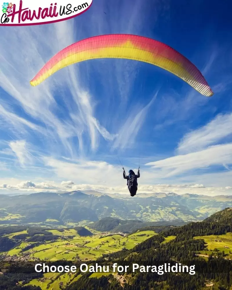 Choose Oahu for Paragliding