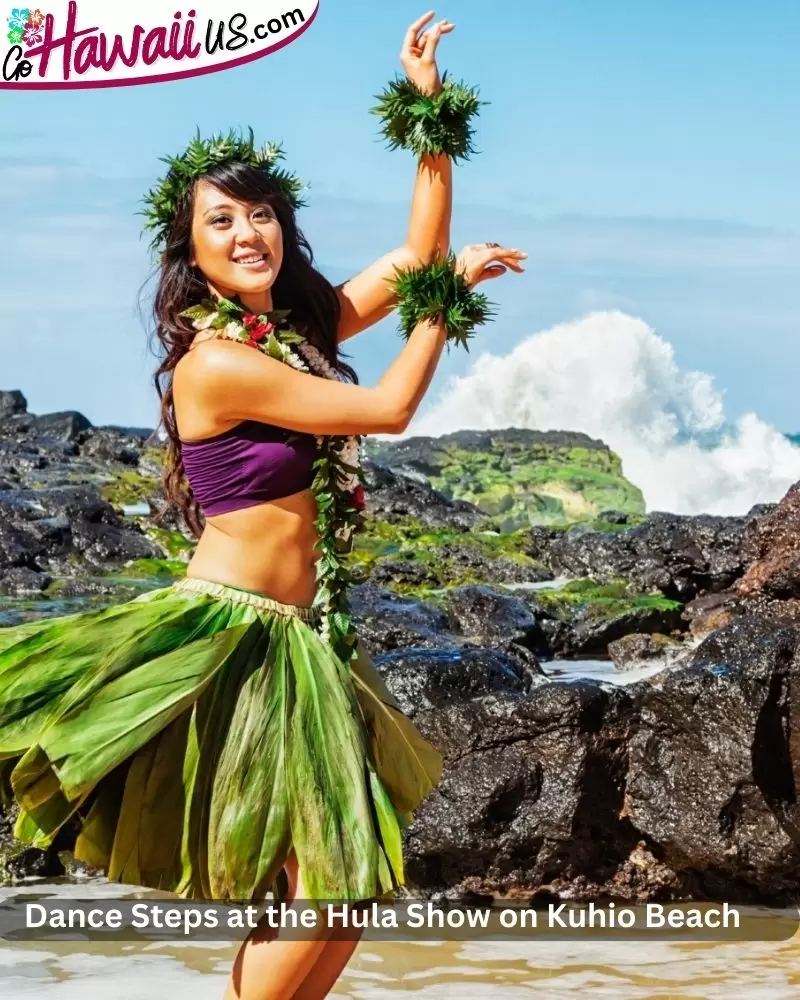 Dance Steps at the Hula Show on Kuhio Beach