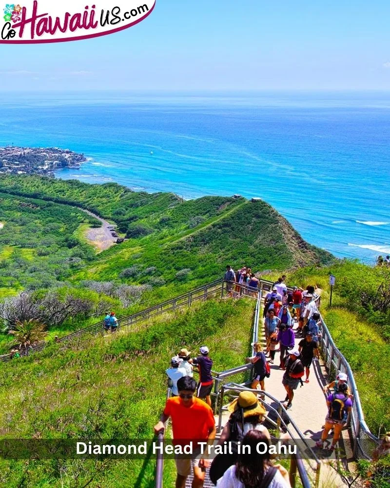 Diamond Head Trail in Oahu