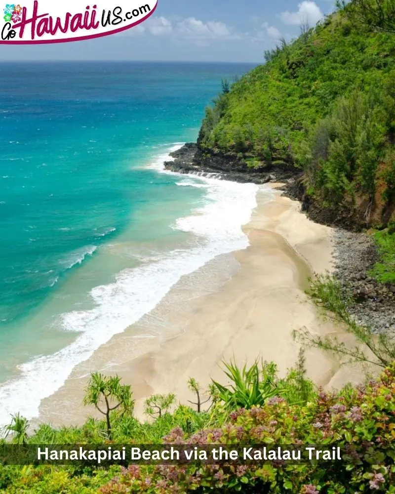 Hanakapiai Beach via the Kalalau Trail