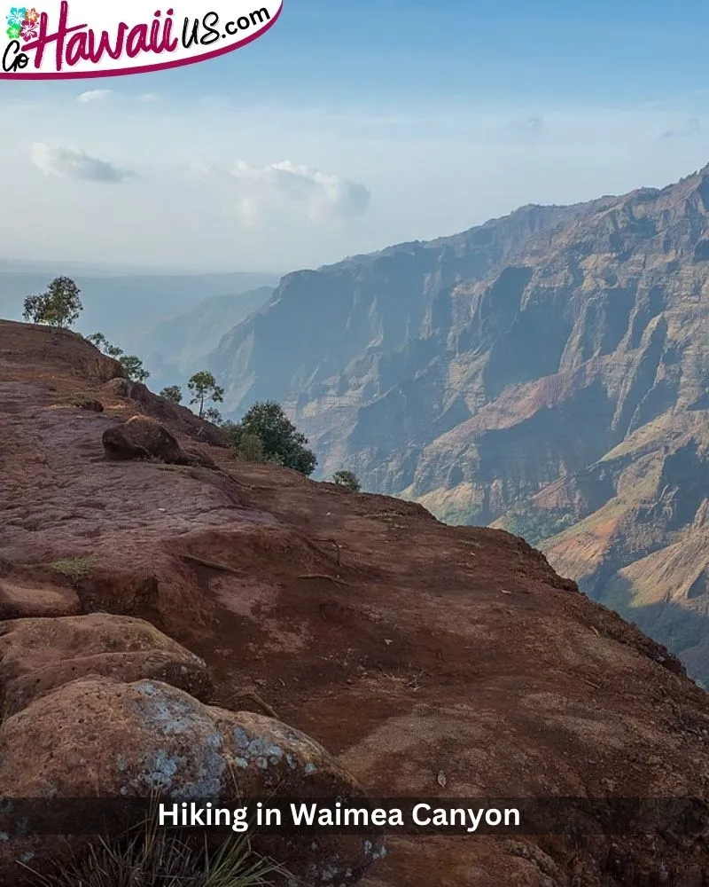 Hiking in Waimea Canyon