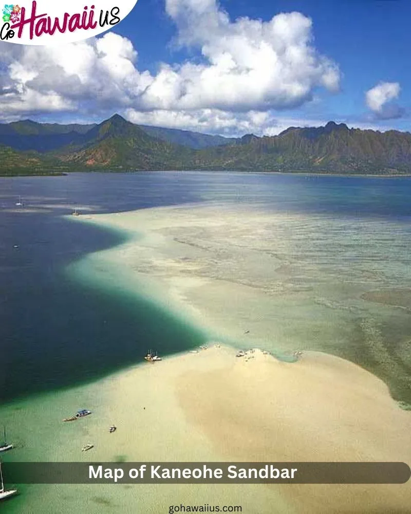 Map of Kaneohe Sandbar  