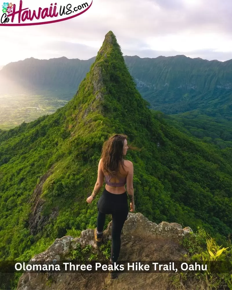 Olomana Three Peaks Hike Trail, Oahu