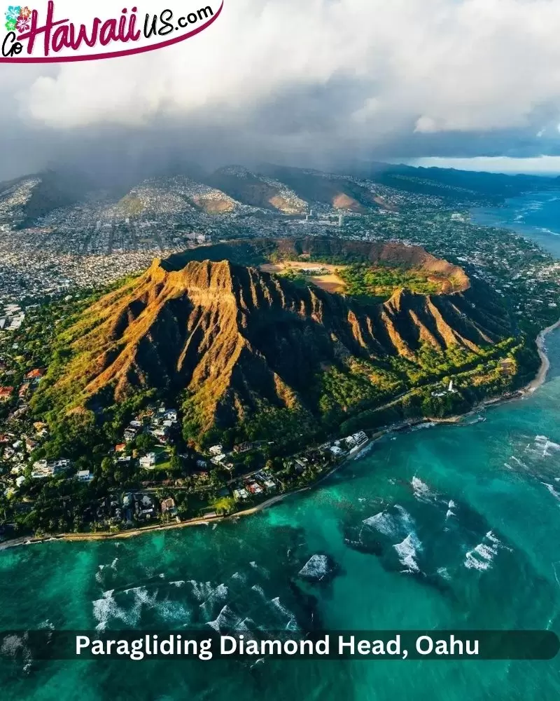 Paragliding Diamond Head, Oahu