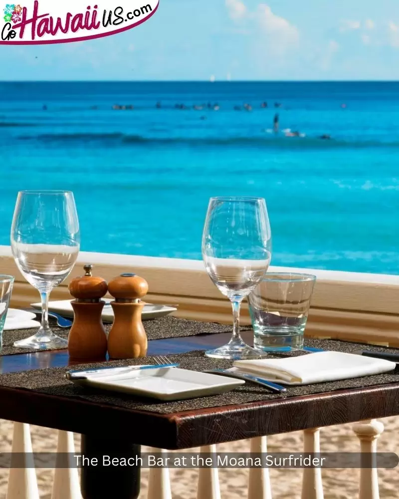 The Beach Bar at the Moana Surfrider