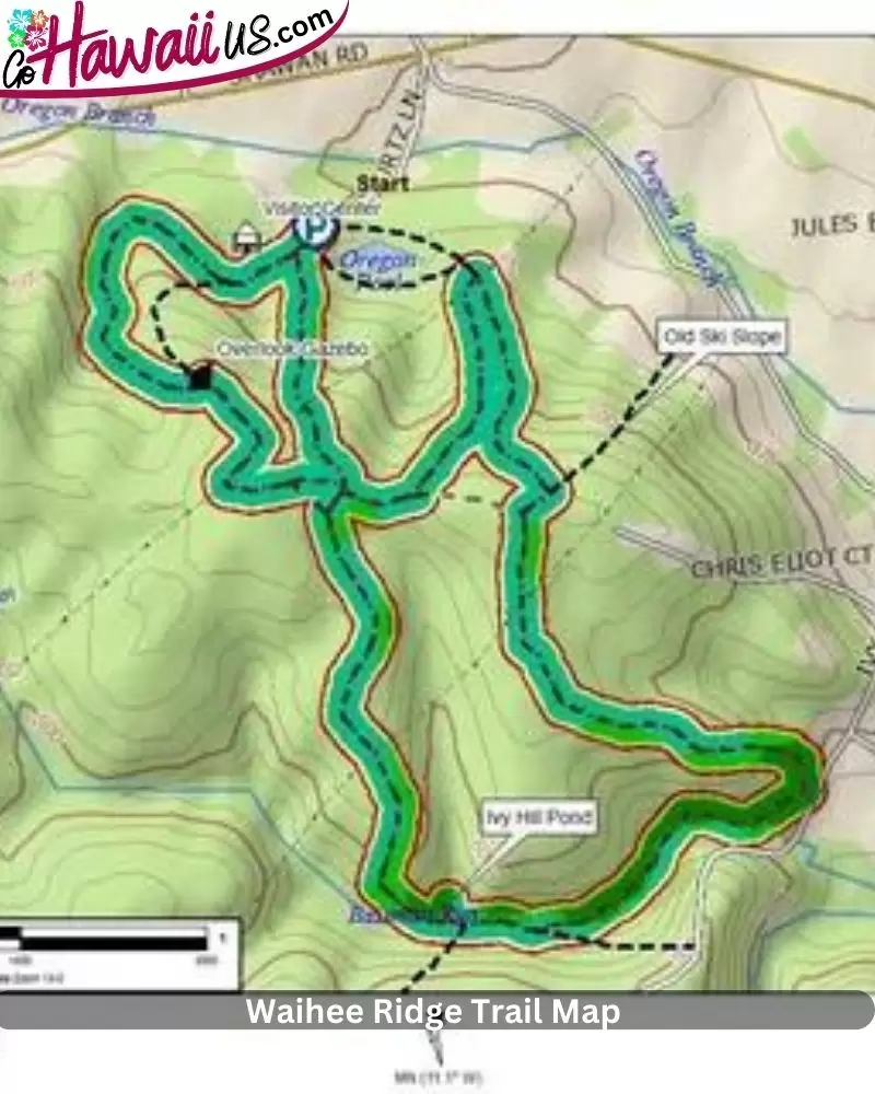 Waihee Ridge Trail Map